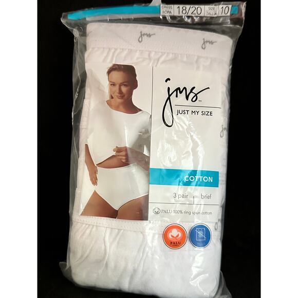 355A. NOS 2004 JMS cotton underwear; 3 pair; briefs; Size 18/20 - Picture 1 of 4